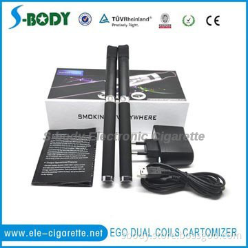 eGo dual coil cartomizer starter kit ego mega dc kit from S-body